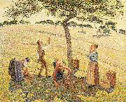 Camille Pissarro Apfelernte in Eragny oil painting